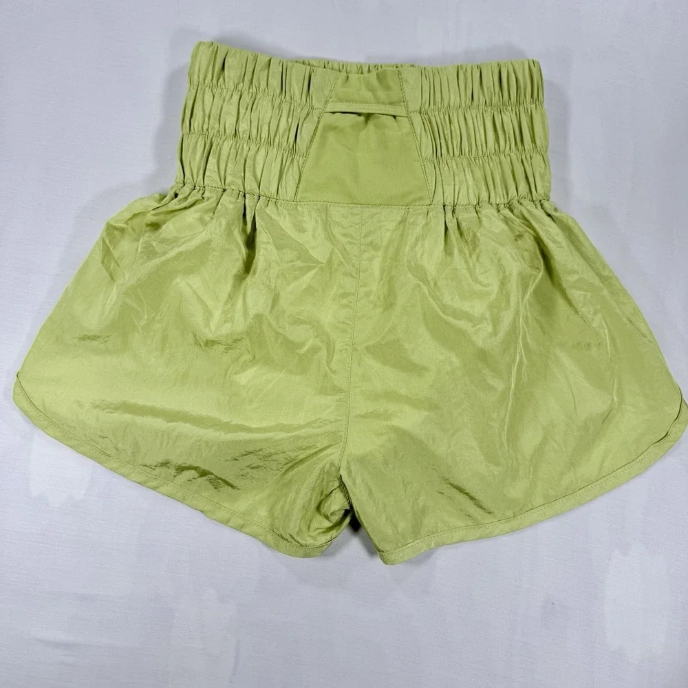 FP Movement 2-Piece Workout Set XS Grey Ribbed Crop Tank Pomelo Way Home Shorts